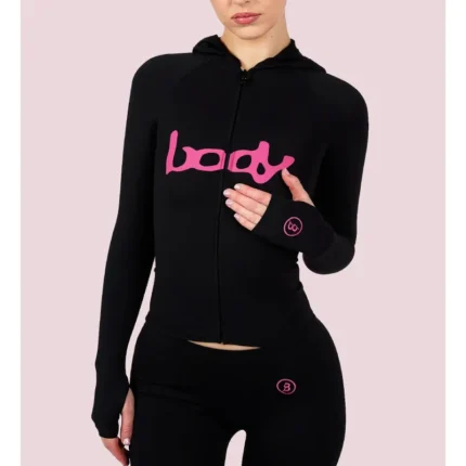 Body By Raven Black/Magenta Body Basics 2.0 Hoodie