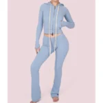 Body By Raven Body Knitwear Zip-Up Sweatsuit