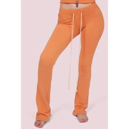 Body By Raven Orange Body Knitwear Pants