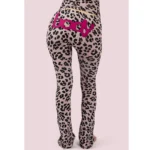 Body By Raven Pastel Leopard/Pink Body Basics Ultra Low-Rise 2.0 Leggings