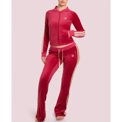 Body By Raven Body Velour Zip-Up Sweatsuit