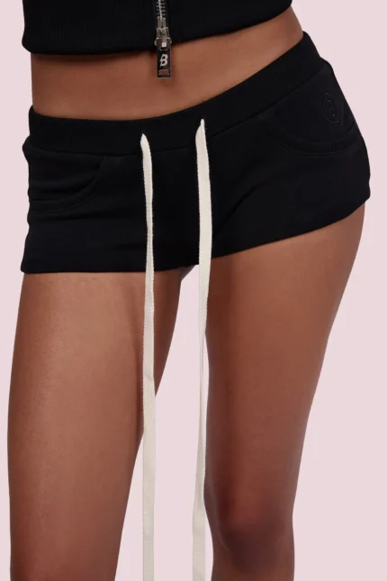 BODY BY RAVEN BODY KNITWEAR MINI SHORTS (BLACKBERRY)